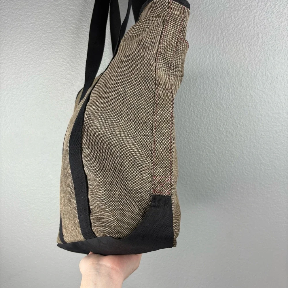 Timbuk2 Taupe Wool-Look Tote with Black Straps